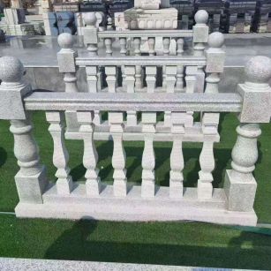 黄冈 别墅石材栏杆特写