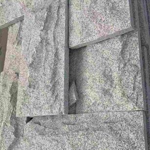 黄冈 芝麻白自然面花岗岩成品板