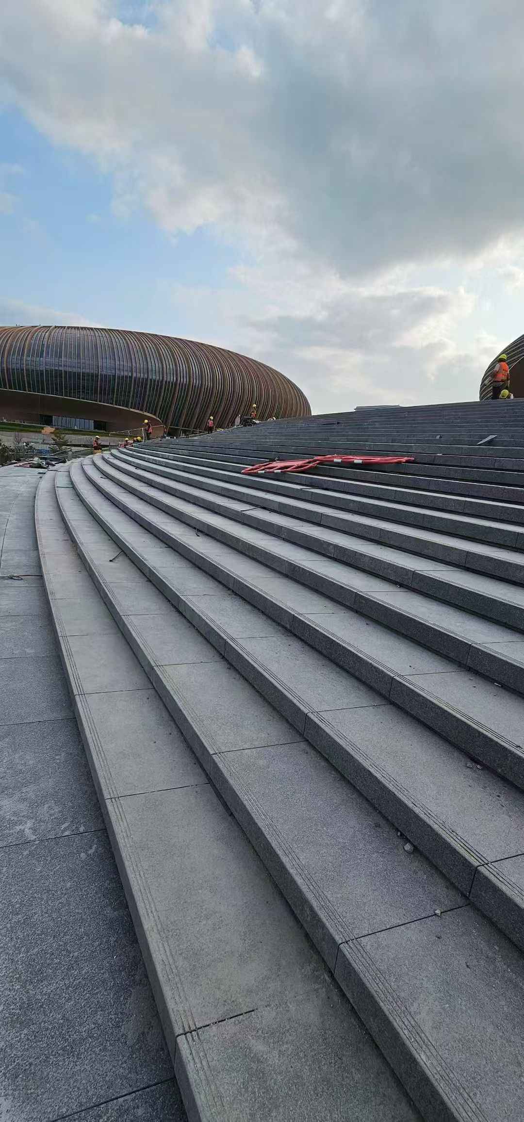 黄冈 弧形整石台阶铺装效果图